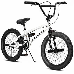 Bacchus BMX 自転車 20インチ フリースタイルBMXバイク スチール製ペグ付属 初心者に最適 高炭素鋼フレーム アルミニウム合金U字型リアブ