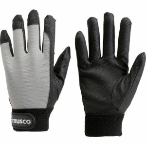 TRUSCO(トラスコ) PU厚手手袋 Mサイズ グレー TPUG-G-M x 10 双【ケース販売】