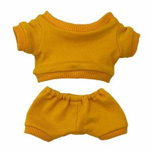 niannyyhouse　20cm ぬいぐるみ服　スポーツウェア　スウェット　ズボン　綿人形の服　着せ替え (yellow, 20cm)