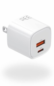 Mcdodo 33W 充電器 PD充電器 USB-C 充電器 i-Phone 急速充電器 2ポート(USB-A＆USB-C) GaN窒化ガリウム/チップ/PSE認証 Type-C 充電器 US