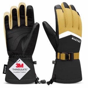 OutdoorMaster 手袋 防寒 防水 スノボ グローブ 3Mシンサレート 手袋 メンズ レディース スキー グローブ 防寒 スノーボード グローブ 