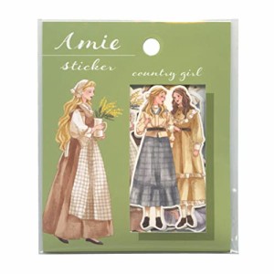 Amie sticker/アミ ステッカー 【country girl】かわいい フレークシール 8