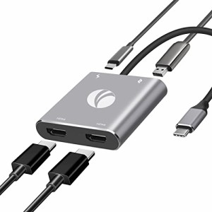 [送料無料]VCOM USB ハブ Type c HDMI 2ポート4-in-1 変換アダプター H