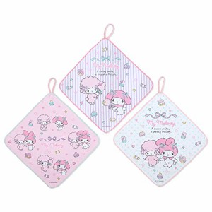 サンリオ ループ付きタオル３枚セット マイメロディ マイメロちゃん my melody 洗い替えタオル キャラクター 27×0.2×27cm 631051 SANRI