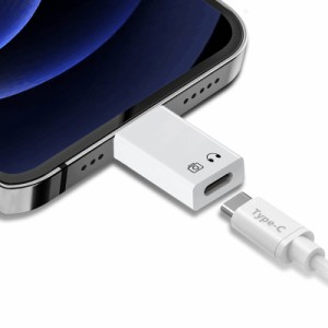 Beraypoo タイプC 変換アダプタ i Phone/iPadに適用 安全充電 データ伝送 USB-C (メス) - iOS (オス) Type-Cジャック接続 変換コネクター
