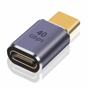 Poyiccot USB Type C 延長アダプタ 40Gbps、USB-C オスto メス アダプタ、 USB4.0 PD USB C 延長コネクタ【100 W/3A急速充電 USB3.1 PD対