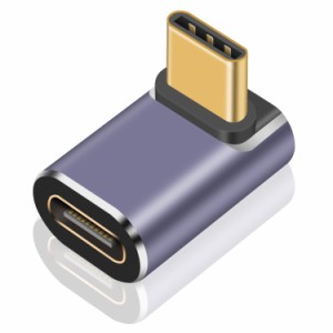 [送料無料]Poyiccot L字 USB Type Cアダプタ、USB-C L字アダプタ40Gbp