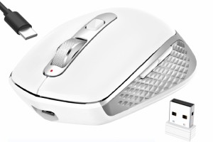 [送料無料]FENIFOX 充電式 無線 マウス- 2.4G USB ＆ Bluetooth 3.0