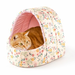 《送料無料》JEMA ドーム型 ペットベッド 猫ベッド 棉100% 小型 中型犬 猫 ハウス ベッド