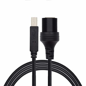 Cablecc防水防塵USB-C Type-C USB 3.1 10 Gbps埋め込み車ロック取付延長ケーブル、ダッシュボード用
