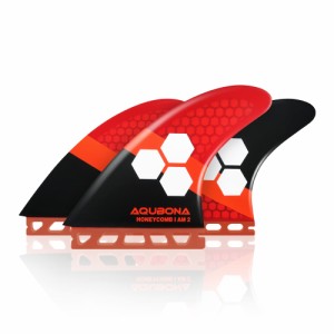 サーフボード ダブルタブフィン 対応 ３枚 セット サイズ カーボン サーフィン スラスタsurfing fins/AM2/LARGE/MEDIUM (レッド, AM2)