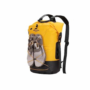 Naturehike ドライバッグ 防水バッグ 裏に防水ポーチ付き 軽量化 20L リュック 大容量 スポーツバッグアウトドアキャンプ用 (黄色, 20L)