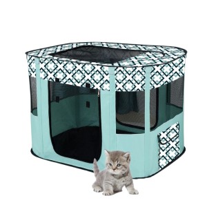Benebomoペットサークル 猫 ケージ 長方形 折りたたみサークル ペットさーくる 犬 ケージ 室内 屋外 屋根付き 猫サークル ペットケージ 