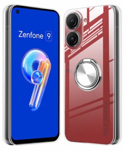 ASUS ZenFone 10 ケース Zenfone 9 ケース クリア リング付き Asus Zenfone9/10 スマホケース 耐衝撃 軽量 薄型 AI2302 カバー TPU スタ