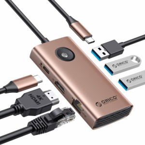 [送料無料]ORICO USB C ハブ 6-in-1 3*USB3.0 2.5Gbpsイーサネット