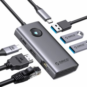 [送料無料]ORICO USB C ハブ 6-in-1 3*USB3.0 2.5Gbpsイーサネット