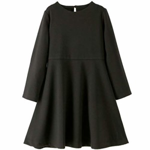 キャサリンコテージ ワンピース シンプルワンピース フォーマル 法事 冠婚葬祭 式服 CC0713 ガールズ ブラック・長袖BK2J