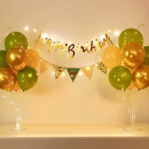 PRATYUS 風船誕生日パーティーバルーンセット バルーンスタンド バルーンホルダー HappyB