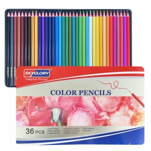 Roleness 色鉛筆 36色 油性色鉛筆 子供 大人の塗り絵 色鉛筆セット ソフト芯 初学者とプ