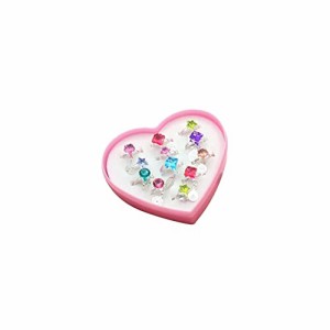 Gaoxing 指輪 おもちゃ 女の子 子供 セット おもちゃの指輪 ジュエリー リング ジュエリーセット プレゼント 宝石箱 子供向けコスチュ