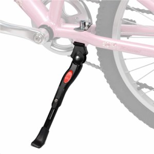 自転車 スタンドキックスタンド 24インチ 26インチ 長さ調整可能 軽量 ロードバイク クロスバイク マウンテンバイク 対応 ブラック 六角