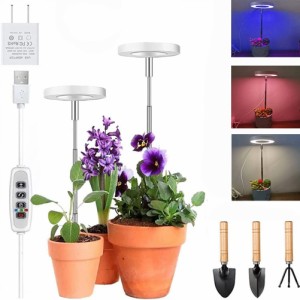 Lightton 植物育成ライト室内栽培LEDランプ 観葉植物 ライタ 9段階輝度調節 3照明モード アマテラス 植物用ledライト タイミング機能付き