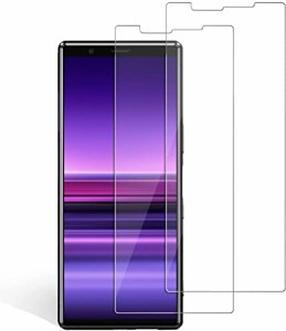 【2枚セット】Xperia1 ガラスフィルム Xperia1 SOV40 SO-03L 強化ガラスフィルム フィルム 日本素材製 液晶保護フィルム 画面保護 ガラス