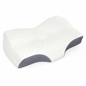 [送料無料]枕 低反発枕 まくら ストレートネック 枕 中空設計 頭・肩をやさしく支える 横向き 仰