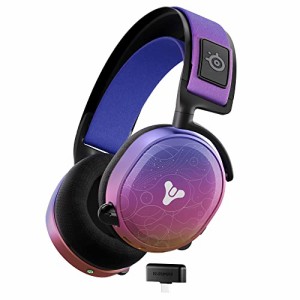 SteelSeries ゲーミングヘッドセット ワイヤレス 無線 Arctis 7+ Destiny 2 光の終焉 Edition 密閉型 ロスレス 2.4GHz 低遅延 7.1chサラ