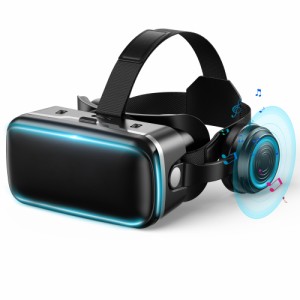 【2023新モデル VRゴーグル】TNICE VRゴーグル VRヘッドセット スマホ用VRゴーグル ピントや目幅調整可 近視/遠視適用 1080PHD 非球面光