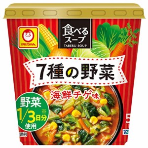 マルちゃん 食べるスープ 7種の野菜 海鮮チゲ味 15g×6個