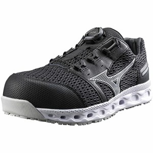 MIZUNO 安全靴 作業靴 オールマイティVH51L BOA【F1GA2306】 09：ブラックxシルバー 25.0cm