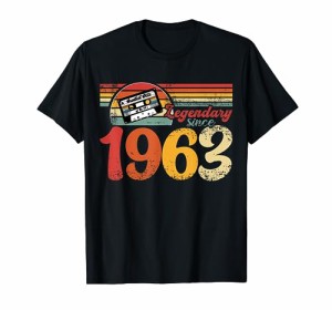 60年代の誕生日パーティー パーティー 61歳の誕生日 ヴィンテージ 1963 Tシャツ