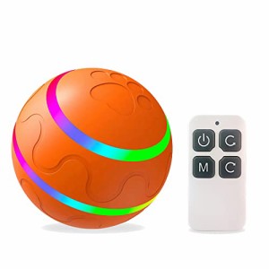 WININMETA 猫おもちゃ 光るボール Ledボール ペットおもちゃ 360度自動回転 USB充電式 一人遊び猫 誕生日ギフト 充電式