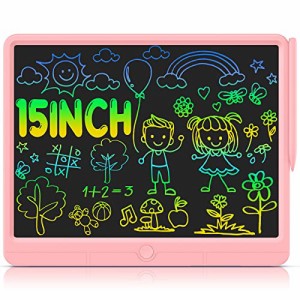 子供用LCDタブレットWicue 15インチ落書きボード幼児用カラータブレット学習おもちゃプレゼント3-12歳女の子男の子…