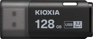 KIOXIA(キオクシア) 旧東芝メモリ USBフラッシュメモリ 128GB USB3.2 Gen1 日本製 国内サポート正規品 KLU301A128GK