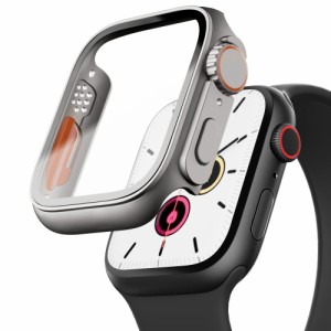PZOZ Apple Watch 4/5/6/SE/SE2 ケース 44mm 保護フィルム アップルウォッチ4/5/6/SE/SE2 PC カバー 全面保護 耐衝撃