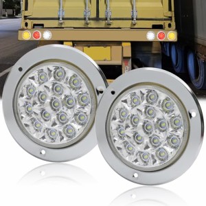Ygmylandbb LED トラック テールランプ トレーラー テールライト 12V 24V兼用 バックランプ 汎用 丸型 トラック トレーラー ボート尾灯 