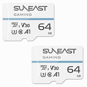 SUNEAST microSD カード 64GB 2枚セット class10 UHS-1 U3 V30 A1 最大読込95MB/s 最大書込み80MB/s 4K対応 Nintendo Switch ドライブレ