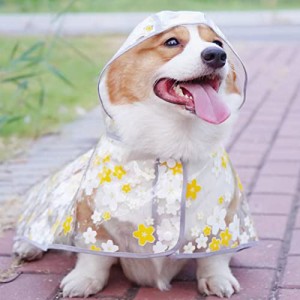 MIIAOEE（ミャウイー）大型犬 レインコート 人気 かわいい 着せやすい 着脱簡単 犬用カッパ 大型犬 犬の服 犬用カッパ 柴犬 カッパ ダッ