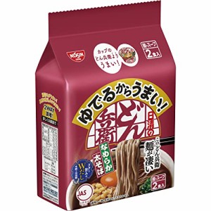 日清食品 ゆでるからうまい! 日清のどん兵衛 なめらか太そば 2食パック 192g ×9個