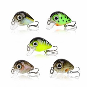 Booms Fishing CB2 ルアー ミニクランクベイト バス釣り 28mm 1.4g 釣り具 淡水 5色セット