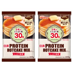 日清製粉ウェルナ PROTEIN HOTCAKE MIX プロテイン ホットケーキミックス 600g ×2袋