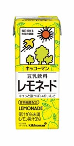 キッコーマン 豆乳飲料 レモネード 200ml×18本