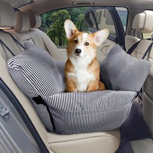 VERCART 犬用ブースター カーシート 犬 車 ドライブボックスペット用 ドライブシート犬用ブースターシート ソフトベッド 車＆家庭用二重