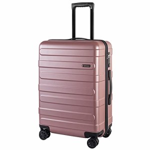VIVICITY スーツケース キャリーバッグ キャリーケース 機内持込可 大容量 大型軽量 8輪 静音 TSAロック搭載 (ローズゴールド Sサイズ)