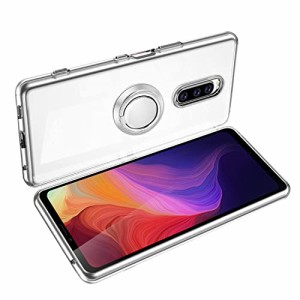 Dunluluoyin Xperia 1 ケース クリア リング付き シリコン 耐衝撃 TPU J9150 SO-03L SOV40 エスクペリア1 カバー 透明 耐久 軽量 薄型 黄