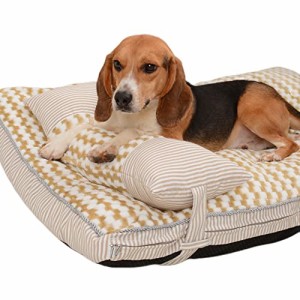 ペットベッド ふわふわ ベッドベット 犬 猫 角型 ペット オールシーズン ペットソファー ペット クッション 枕付き カバーを外せる枕付き