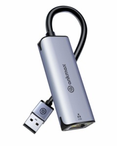 USB A to LAN 2.5G有線LANアダプター Ankmax UA312G2超高速通信USB A有線LANアダプター 転送速度最大2500Mbps 超高速イーサネット アダプ