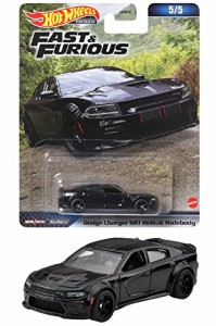 ホットウィール(Hot Wheels) ワイルド・スピード - ダッジ チャージャー SRT ヘルキャット ワイドボディ 【3才~】 HNW50 ブラック